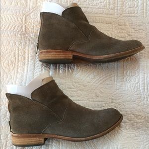 Grey Kork-Ease Ankle Boots Size 8